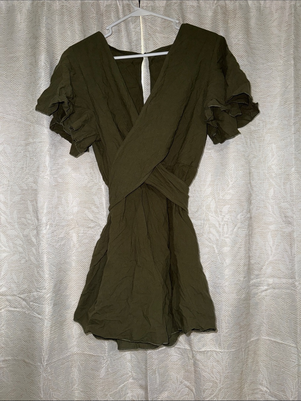 Olive green romper